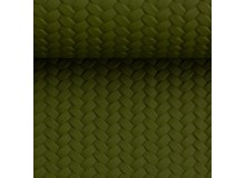 Kunstleder Pinto geflochten heugrün